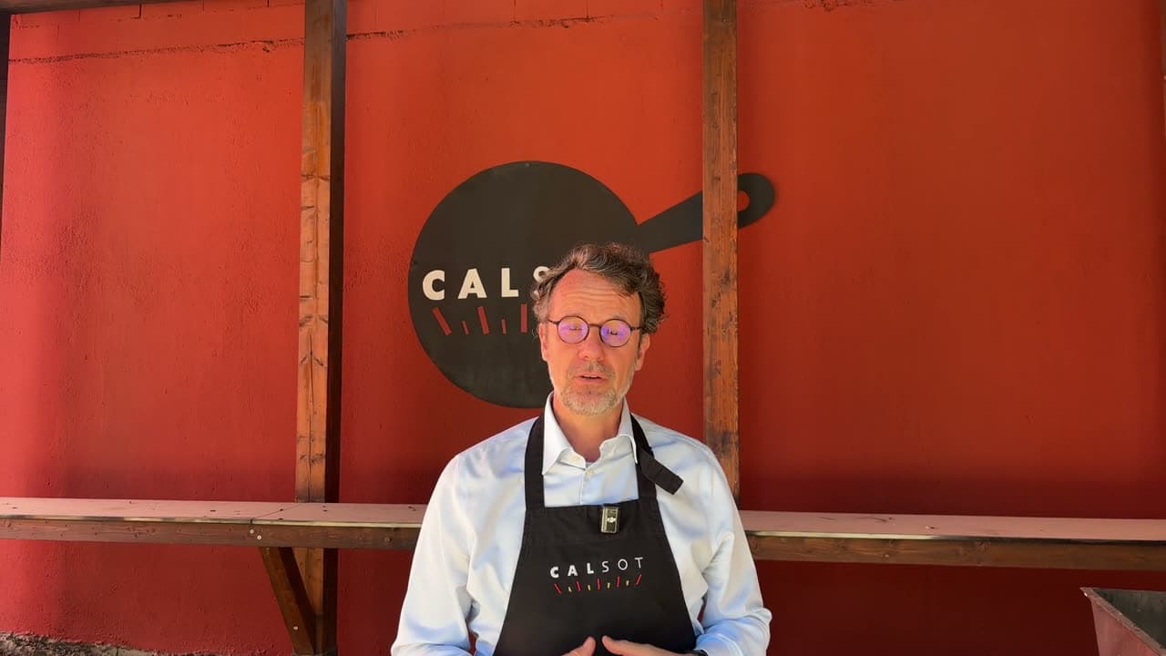 Calsot's owner telling how it all started, sitting on his restaurant's terrace.